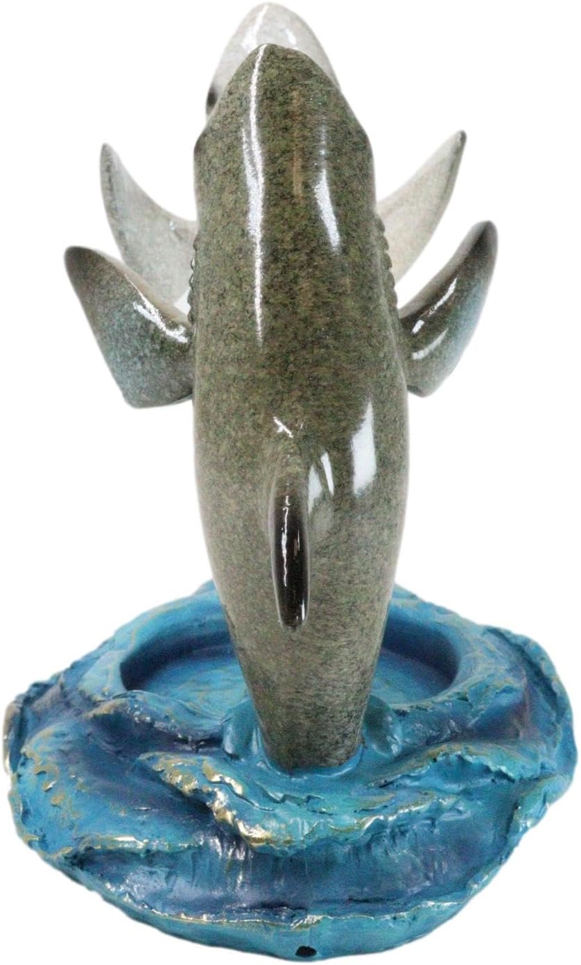 Ebros Gift Ocean Marine Byron Bay Terror Twin Great White Sharks Rising Above...
