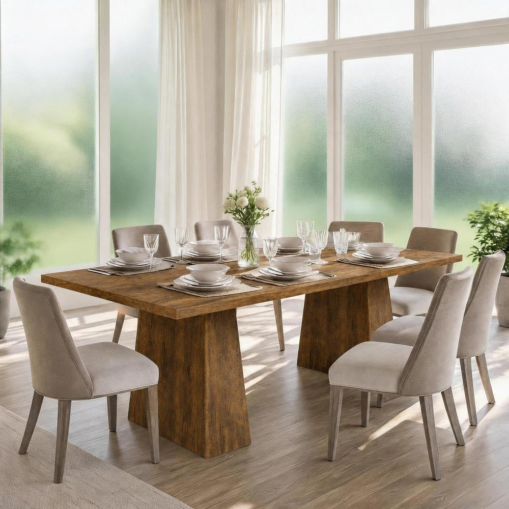 71 Inch Rectangular Dining Table, Wooden Kitchen Table with Sturdy Heavy Duty...