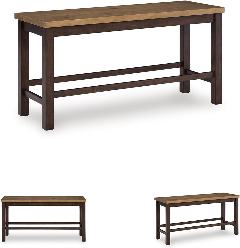 Signature Design by Ashley Sharlander Casual Counter Height Dining Bench with...
