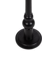 Kate and Laurel Wegner Traditional Wooden Round Drink Table, 8 x 23, Black, Elegant and Durable Pedestal Table for Use as Small Drink Table, Plant Stand, or Decorative Item Display