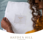 Hayden Hill Luxury Organic Cotton Sweater Storage Bag For Cashmere 15 Inch | Fits 4 Fine Knits, Breathable, Moth Proof, Garment Storage Bag For Cashmere, Zippered, Certified Carbon Neutral, White