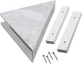 Palisade Vinyl Waterproof Corner Shower Shelf in Iced Pewter/Urban Fjord