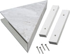 Palisade Vinyl Waterproof Corner Shower Shelf in Iced Pewter/Urban Fjord