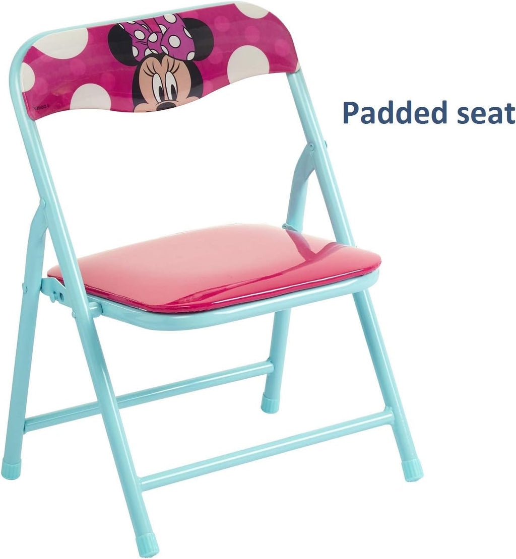 Jakks Pacific Minnie Jr Activity Table Set with One Chairs ,Teal and Red