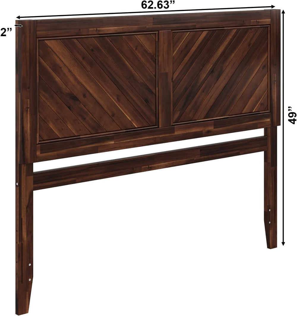 AFI, Canyon Queen Solid Wood Rustic Farmhouse Headboard, Barnwood