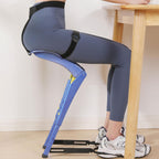 Adjustable Chairless Wearable Invisible Chair,Invisible Chair Wearable Exoskeleton Human Wearable Seat,Anywhere Camping Folding Stool Withstands 150kg,Black