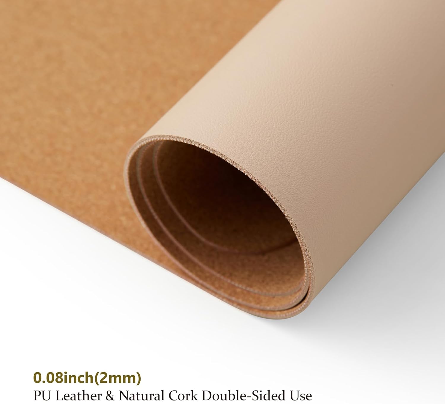 Cork Apricot Desk Mat - Dual-Sided Desk Pad for Office and Home - Desk Organization and Accessories - Ideal for Large Mouse Pad and Desk Mats on Top of Desks(31.5"x 15.7")