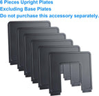 6 Pieces Upright Boards, Accessory Parts of Expandable File Folder Holder, Black