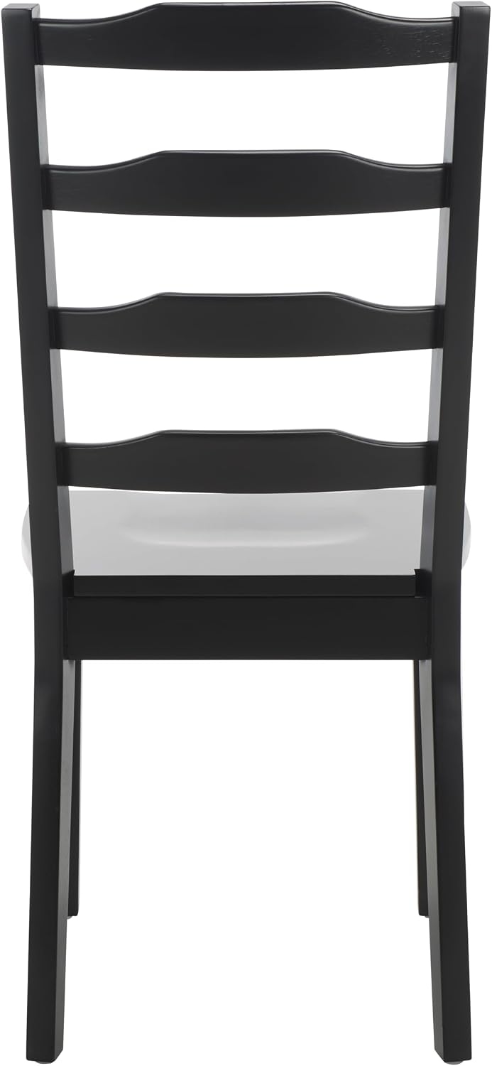SAFAVIEH Home Collection - Shay Black 5-Piece Wood Dining Set, Traditional Ro...