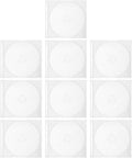 COLLBATH 10pcs Mini CD Jewel Case - Empty 8 cm/ 3 Inch Music CD Cases - Small Clear Disc Storage Box - Replacement Protective Organizer for Single Album