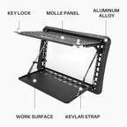 Rear Side Window Storage Panel - Tactical Modular Storage for Tools MOLLE Accessories, Rear Window MOLLE Panel Fits Jeep Wrangler JL 2018-2024