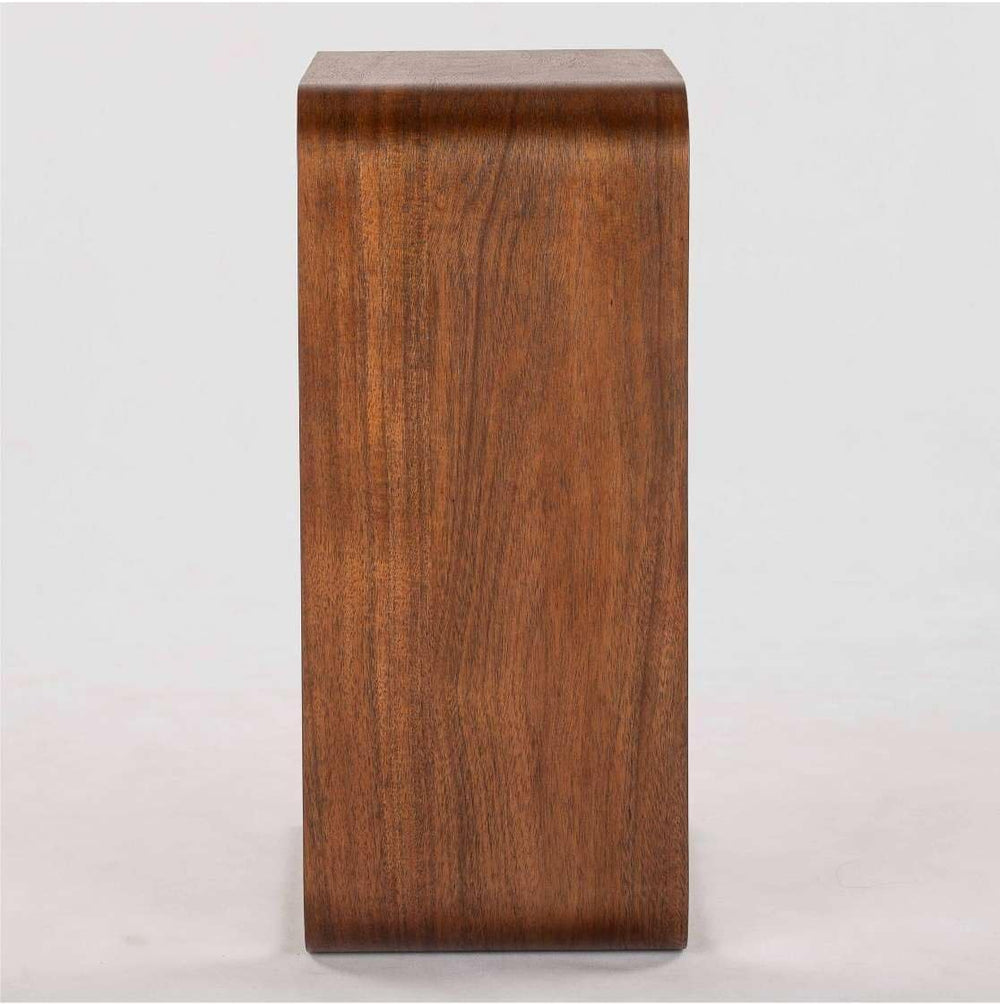 C-Shape Wooden Side Table – Multi-Functional for Living Room, Bedroom & H...