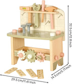 Wooden Toy Workbench Hands-on Wooden Tool Bench Creative Children's Tool Bench for Preschoolers