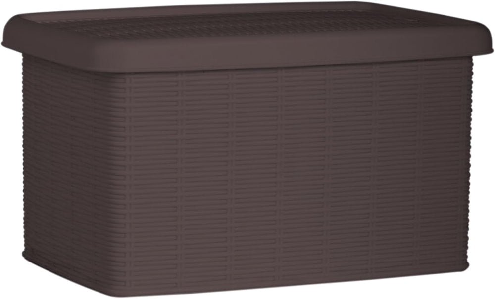 Stefanplast "Elegance Storage Box, Mocha, 19 x 29 x 16 cm