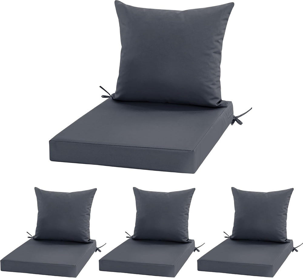 Outdoor Cushions for Patio Furniture, Waterproof Outdoor Chair Cushion w/Fade...