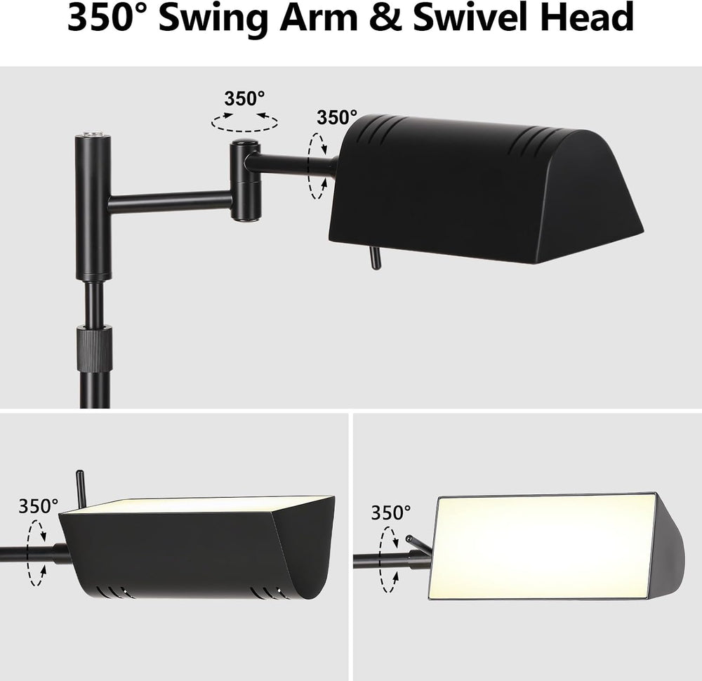 SUNMORY Dimmable LED Pharmacy Floor Lamps, 16W/1500LM Bright Reading Lamp