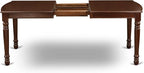 East West Furniture DOT-MAH-T Dover Dining Table - a Rectangle Wooden Table Top with Butterfly Leaf & Stylish Legs, 42x78 Inch, Mahogany