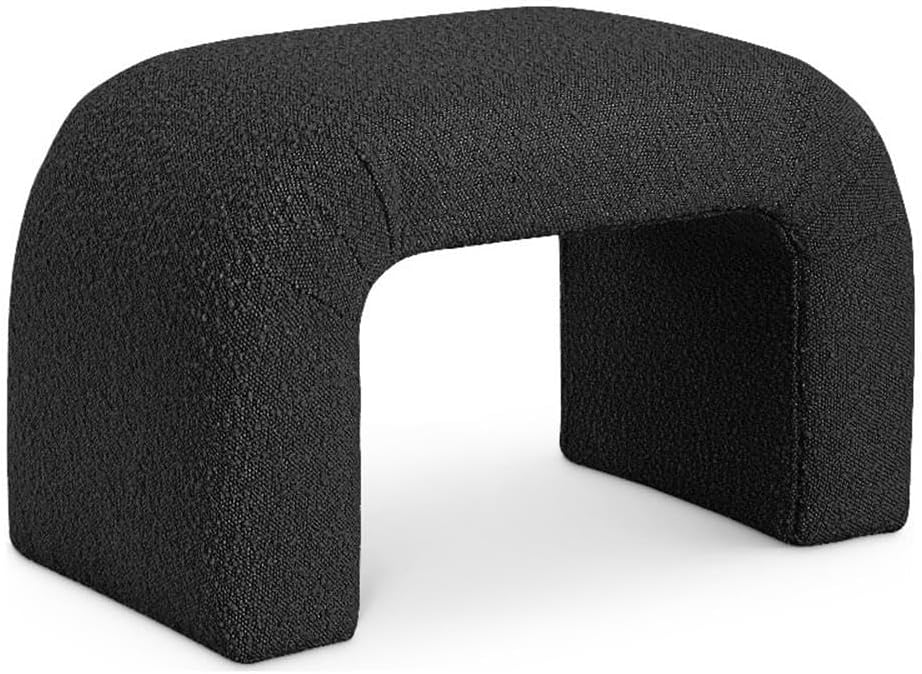 Meridian Furniture 169Black Niagara Collection Modern | Contemporary Boucle F...