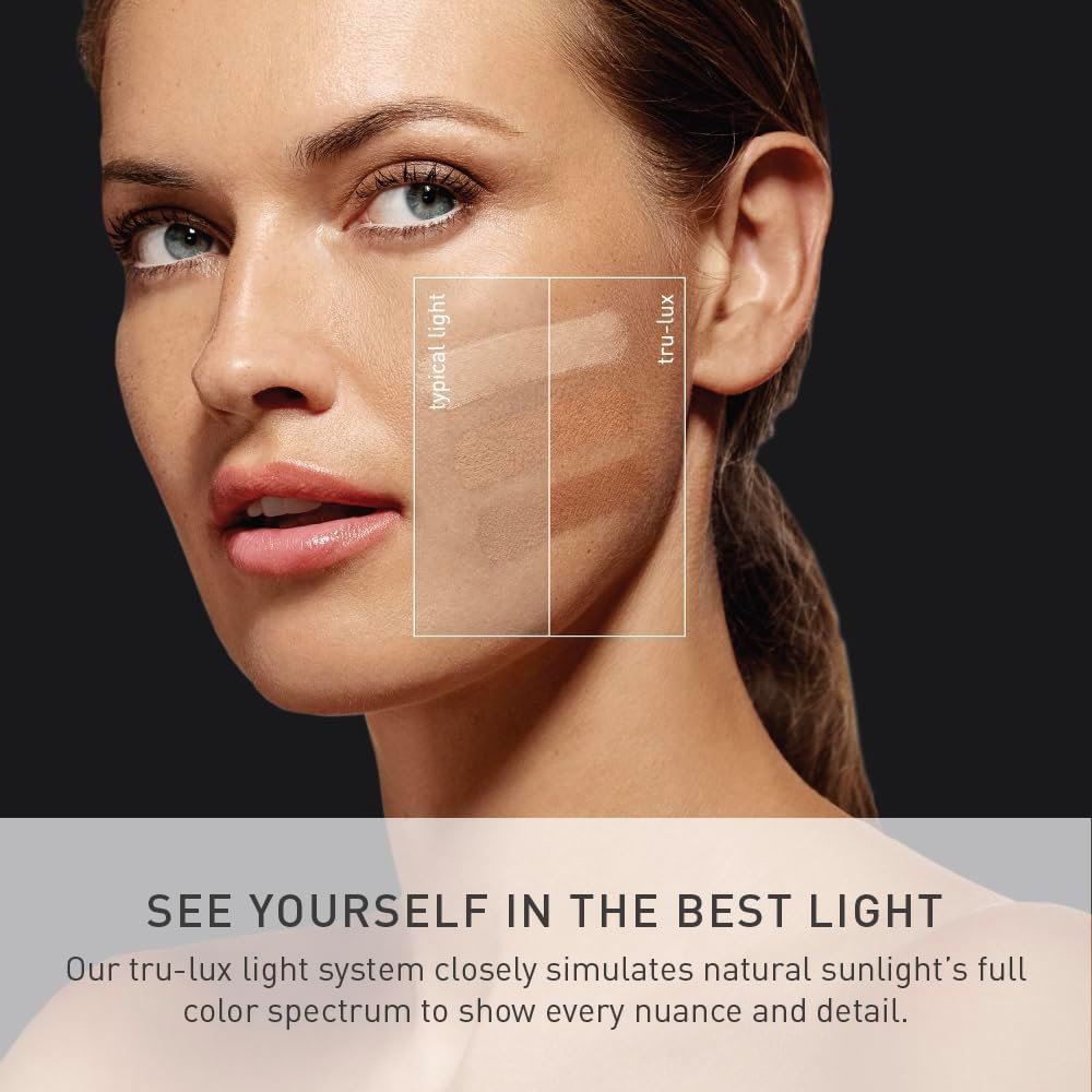 simplehuman Sensor Mirror Fold, 5'' with 10X Magnification, Round Rec...