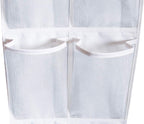 MISSLO Heavy Duty Over The Door Storage with 12 Mesh Pockets (White)