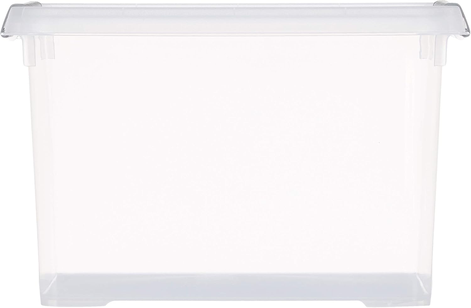 Curver Storage Box Handy Plus with lid 20L in Transparent/Silver, 40 x 29 x 25 cm