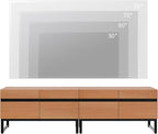 WAMPAT Modern TV Stand for TVs Up to 75 Inch, 2-in-1 Entertainment Center Media Console with Storage Cabinets, TV Console for Living Room, Mocha