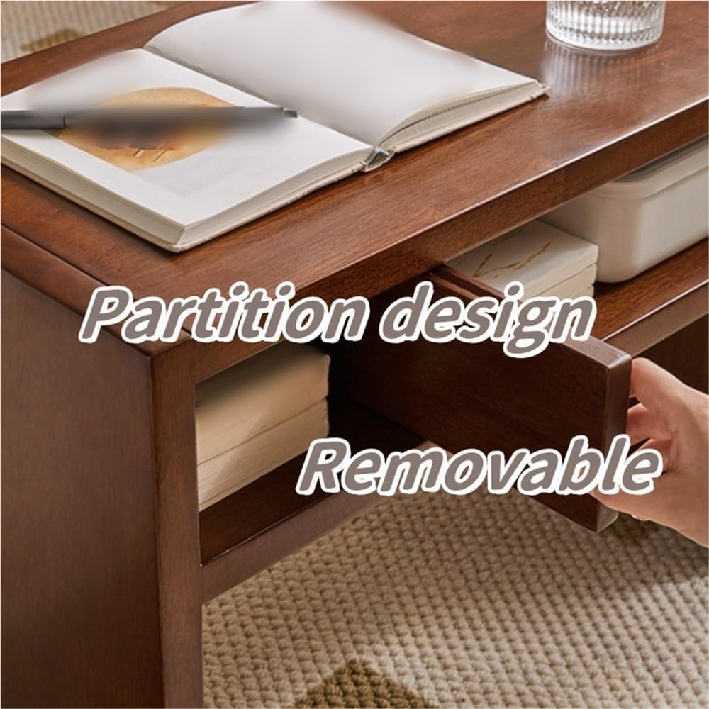 Modern 2-Tier C-Shaped Sofa End Table Small Wooden Side Table Coffee Table fo...