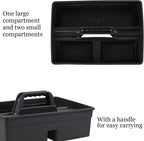 6 Packs Plastic Cleaning Caddy Organizer with Handle, 3-Compartment Portable Plastic Cleaning Caddies