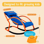 Kids Rocking Chair – Sensory Rocker for Kids Ages 3-8 – Calming Chair for Autism & Sensory Seating – Indoor Rocker for Focus, Relaxation & Quiet Time