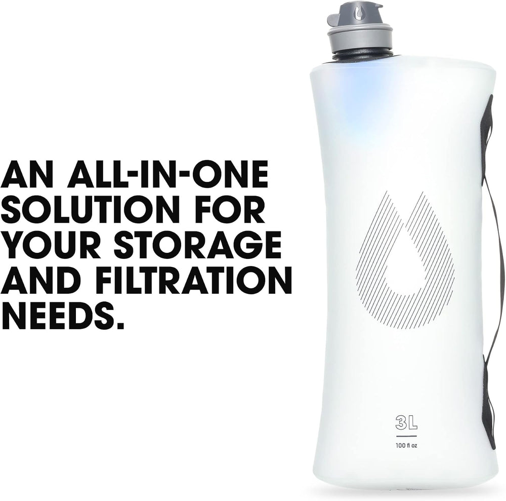 HydraPak Seeker+ Collapsible Water Filtration & Storage (3L or 6L)