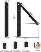 Dr.DJ Clothes Drying Rack Wall Mounted, Retractable & Foldable Clothes Hanger for Laundry Room Organization and Storage, Clothes Hanger Rack for Dorm, Closet, Balcony, Laundry Room(2Pack, Black)