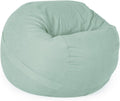YuppieLife 4FT Replacement Bean Bag Cover, Large Sofa Cover, Light Blue | No Filler, Fill with foam/beans, 300gsm canvas, Sturdy & breathable, Wide opening, Machine washable
