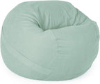 YuppieLife 4FT Replacement Bean Bag Cover, Large Sofa Cover, Light Blue | No Filler, Fill with foam/beans, 300gsm canvas, Sturdy & breathable, Wide opening, Machine washable