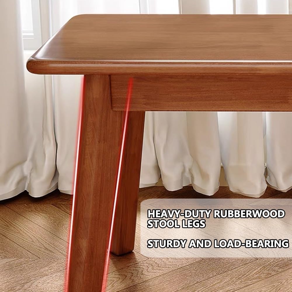 Solid Wood Bench, Rustic Skinny Wood Bench for Entryway, Narrow Bench Dining ...
