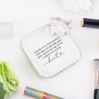 Mother of the Groom Gifts Jewelry Tray from Bride, Mother's Day Christmas Birthday Wedding Gifts for Mother in Law of the Groom from Bride Ceramic Ring Dish Plate