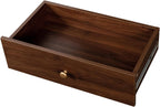 roomfitters Kitchen Pantry Hutch Cabinet, Tall Farmhouse Buffet with Microwave Stand and Storage Shelves, Walnut Brown