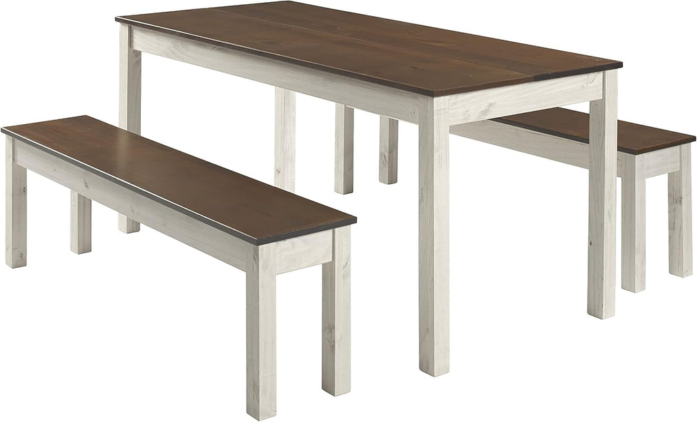 Furniture Dash - Wood Bench - Entryway Bench - Dining Bench - 53.15" W, ...
