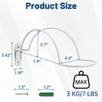 2 Pcs Helmet Rack Hanger Wall Mount Display, Helmet Holder Hooks Wall Mount for Equestrian Motorcycle Hat - White