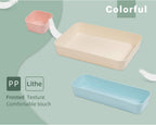 (9 Piece Set) Large Size Plastic Desk Drawer Organizers For Makeup Bathroom Office Kitchen Three Colors