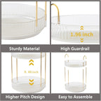 360 Rotating Makeup Organizer,2 Tier Large Capacity Make Up Organizers and Storage,Skincare Perfume Vanity Organizers,Bathroom Cosmetics Storage Organizer Countertop(Clear-2 Tier)