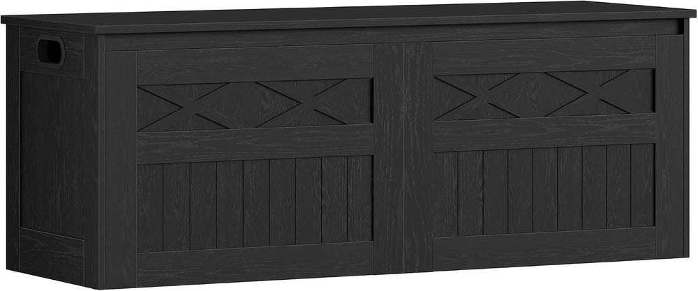 Hzuaneri 47" Rustic Storage Chest and Bench | 59 Gal | 330lb Seat