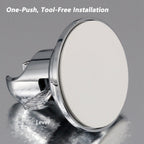 BOPai Suction Cup Shower Head Holder for Handheld Shower – No Drill, For Smooth Surfaces Only, Vertical Mount Only, Chrome