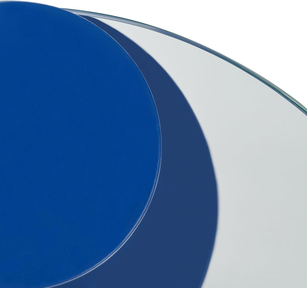 SAFAVIEH Couture Collection - Richardson Blue Metal Accent Table, Sculptural ...