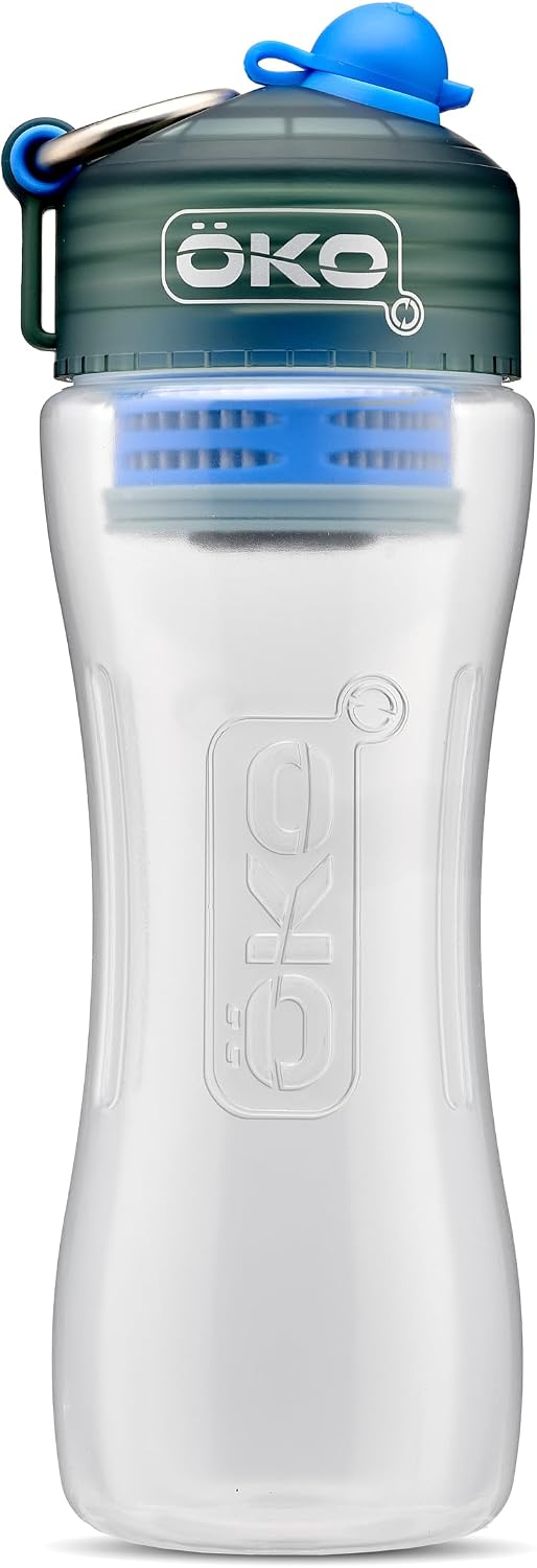OKO ÖKOH2O Purification Water Bottle with Advanced Filtration, Arctic, 22oz
