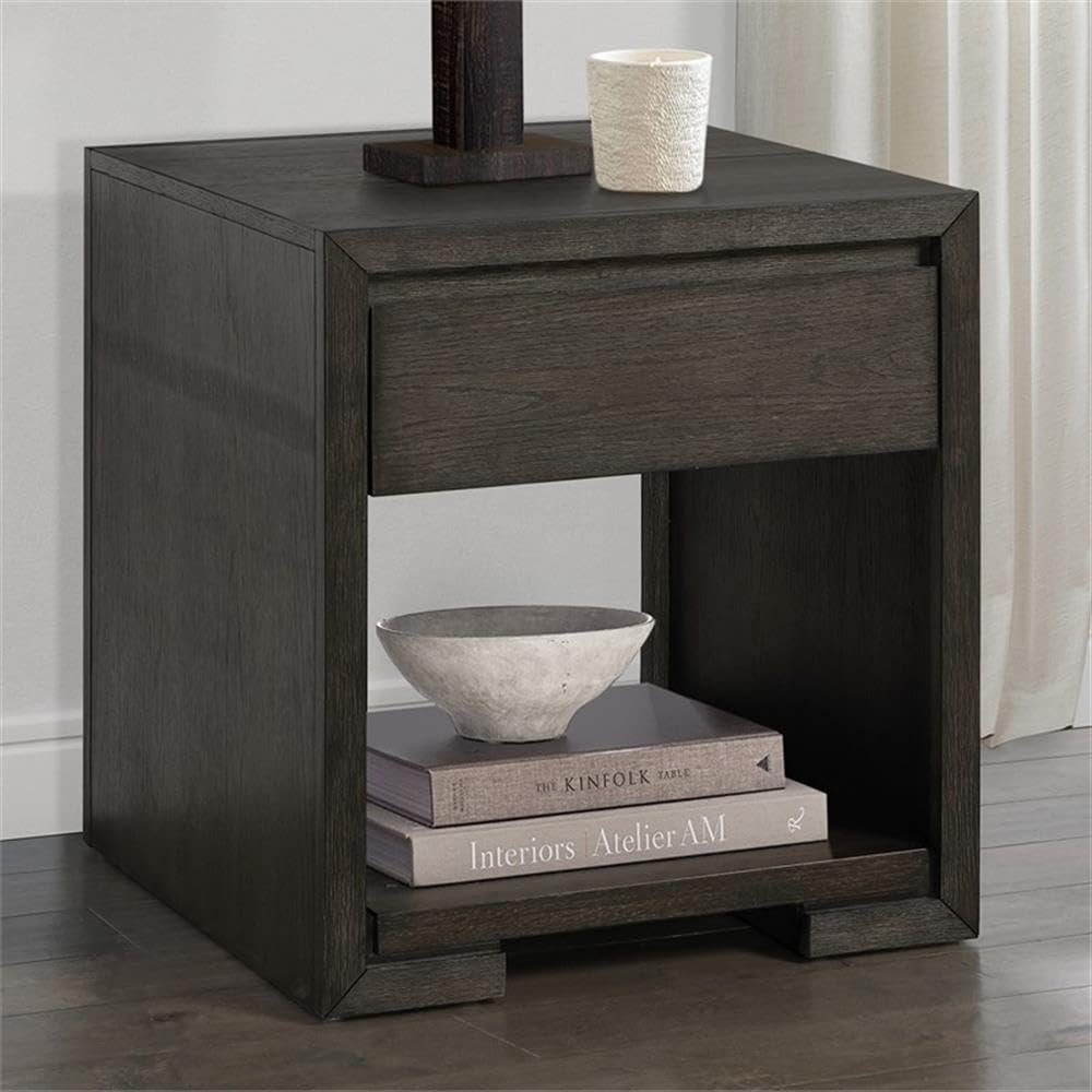 Pemberly Row 3-Piece Coffee & End Table Set, Walnut Finish, Oak Veneers a...