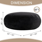 Giant Beanbag Chair 6FT Bean Bag Chairs for Adults with Filler, Reading Chair Cloud Boneless Couches for Living Room Furniture Memory Foam, Lazy Sofa