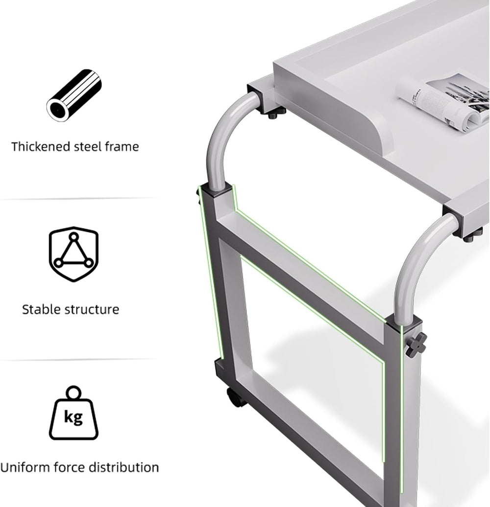 Adjustable Overbed Table - Height Length Adjustable Medical Overbed Table,Que...