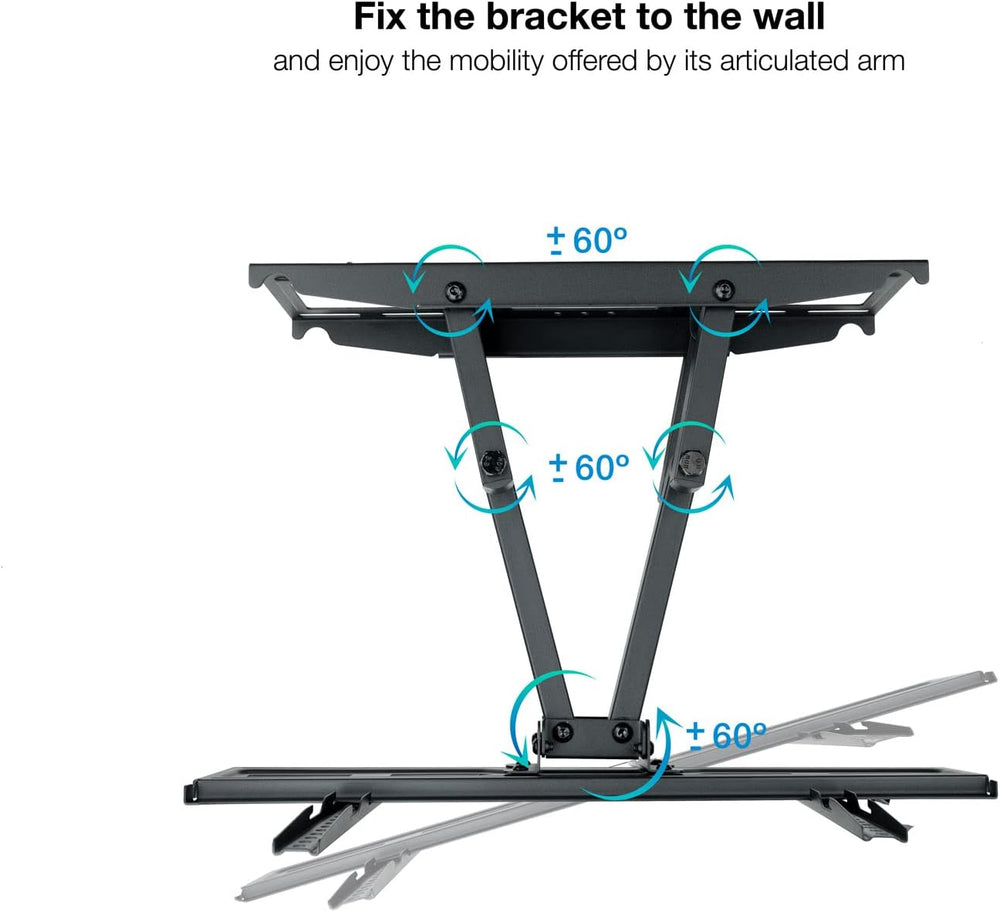 TOOQ LP7846TN-B Wall Mount Bracket for Screens 32" to 70" Black