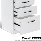 BarberPub Salon Storage Cabinet Beauty Locker Hair Dryer Holder Stylist Spa Equipment with Drawer 2035 (White)