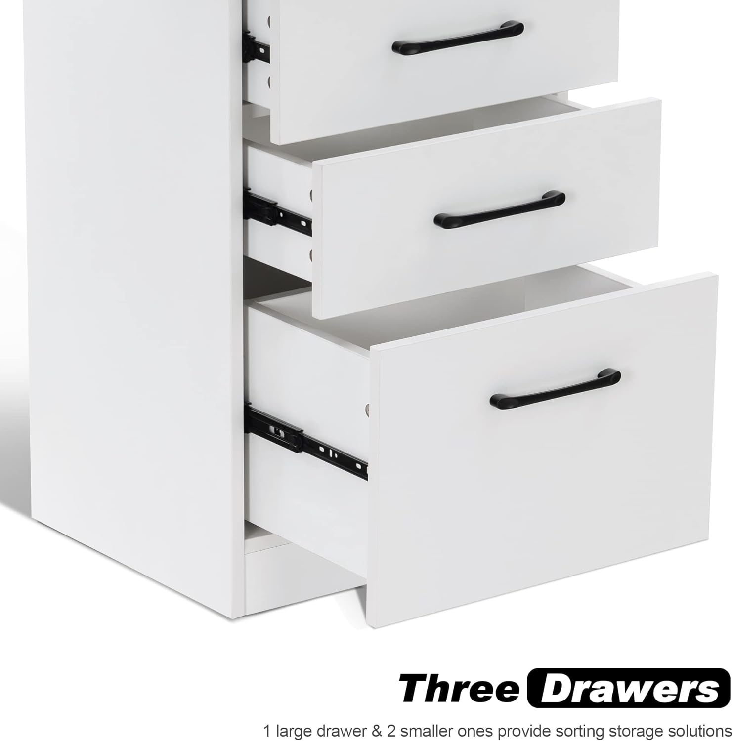 BarberPub Salon Storage Cabinet Beauty Locker Hair Dryer Holder Stylist Spa Equipment with Drawer 2035 (White)